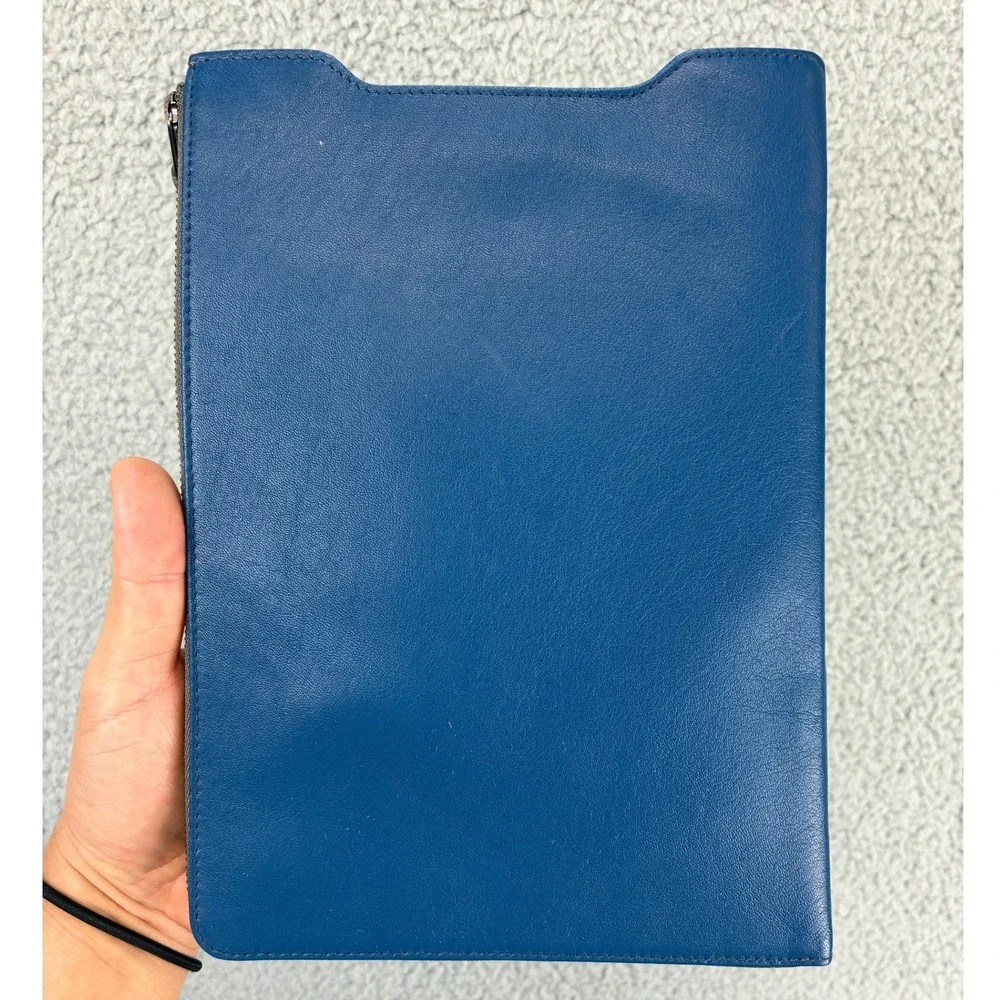 Skagen Tech Multi Sleeve Horizon Blue Mens One Size Leather Tablet Pouch SWS0027